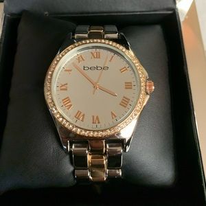 BEBE two tone watch Brand New In Box